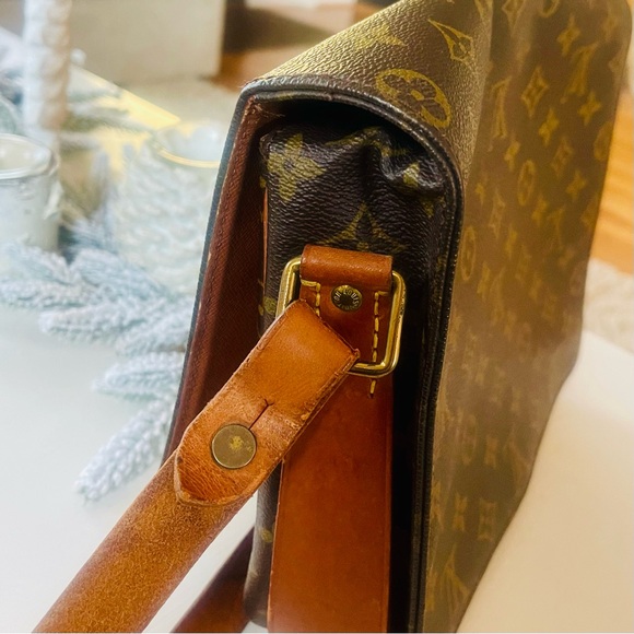 LOUIS VUITTON Cartouchiere SL 0940 Vintage Crossbody Messenger File Saddle Bag - Picture 7 of 16